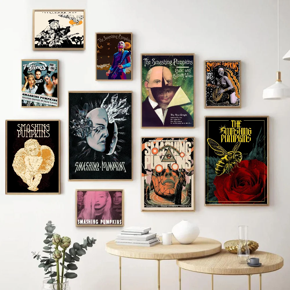 

The Smashing Pumpkins Whitepaper Poster HD Quality Poster Wall Art Painting Study Room Wall Decor