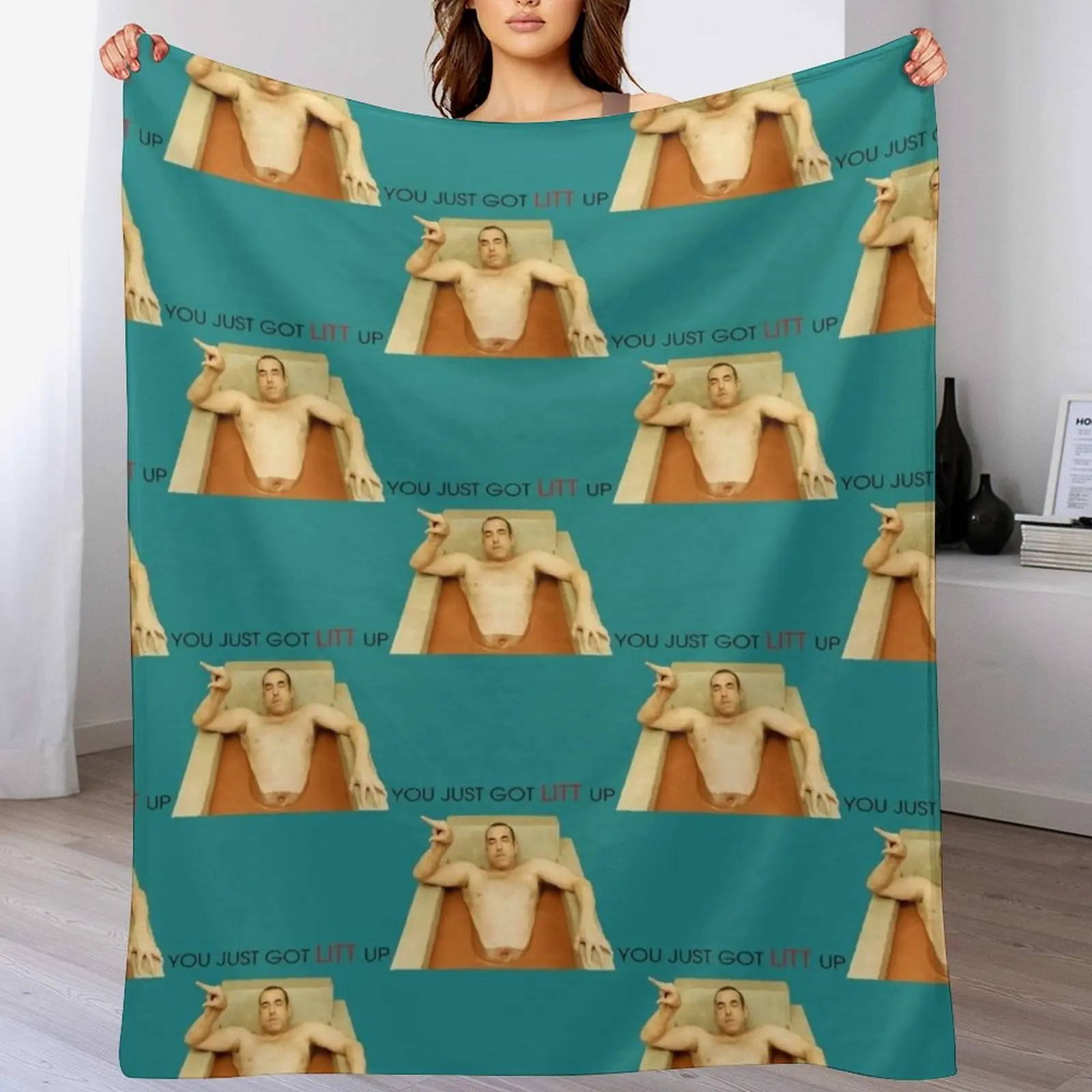 

Louis Litt body funny Throw Blanket Soft Cozy Blanket for Pet Kids Adults