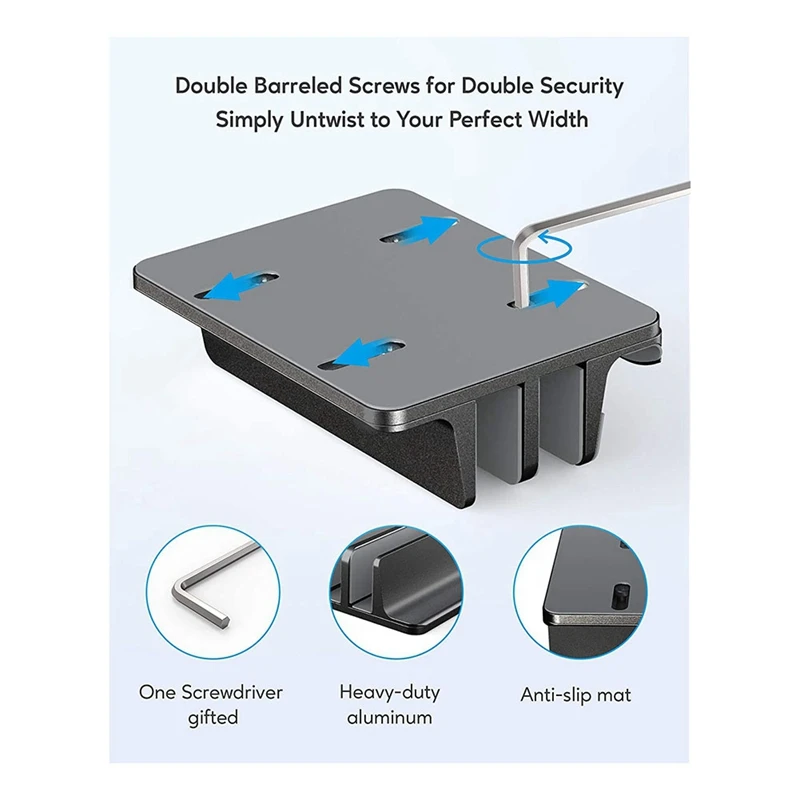 Penyangga Laptop vertikal 3 slot untuk komputer, Tablet, ponsel, cocok untuk semua model Laptop (hingga 17.3 inci)