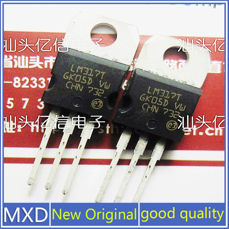 10Pcs/Lot New Original LM317T Imported TO-220 1.2 v-37v Adjustable three-end Regulator LM317 In Stock Good Quality