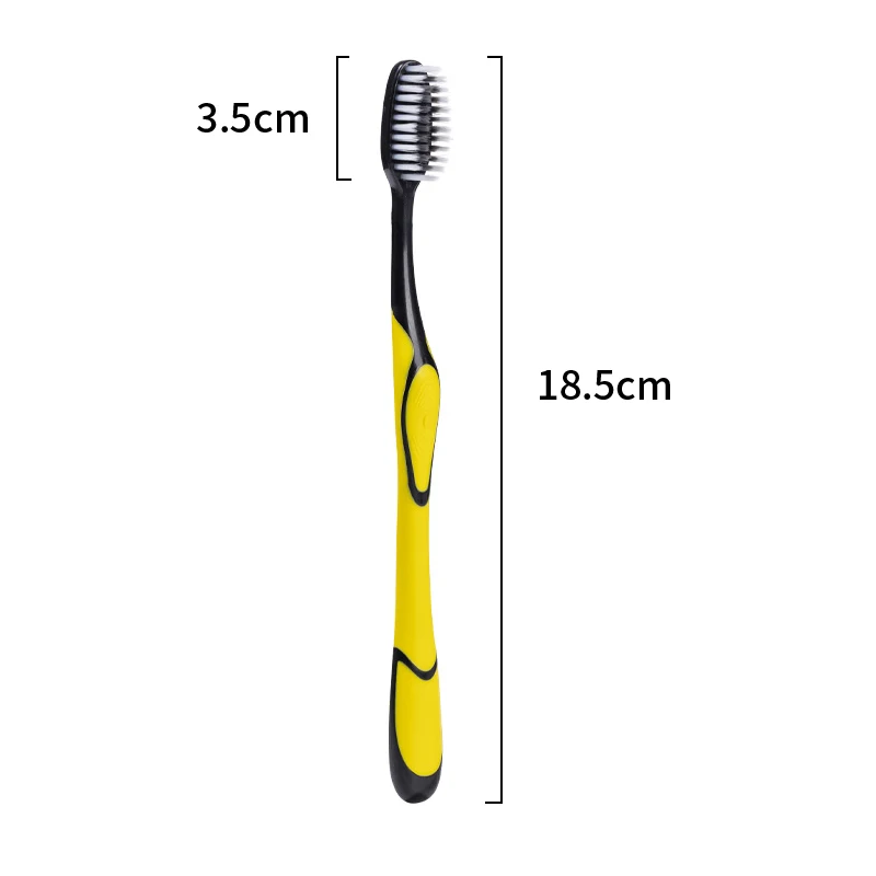 Bamboo Charcoal Soft Bristled Toothbrush Silicone Handle Anti Slip Toothbrush Portable Durable Adult Toothbrush Home Accessories - Image 6