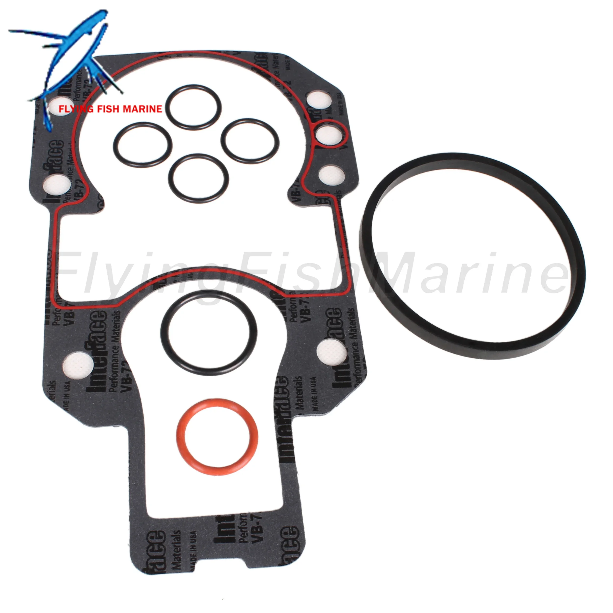 Outboard Motor 27-94996Q2 27-64818A3 27-94996T2 18-2619-1 18-2743 Outdrive Mounting Gasket Set for Mercury MerCruiser R MR