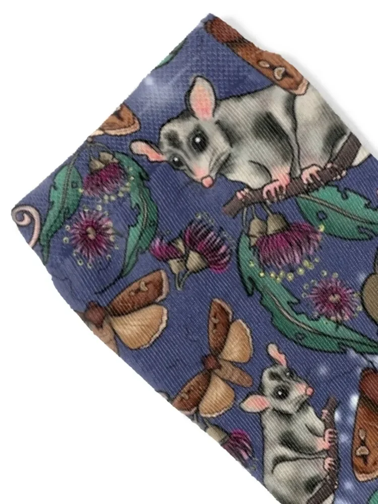 Pygmy Possums and Bogong Moths Socks winter christmass gift luxury christmas gifts Designer Man Socks Women's