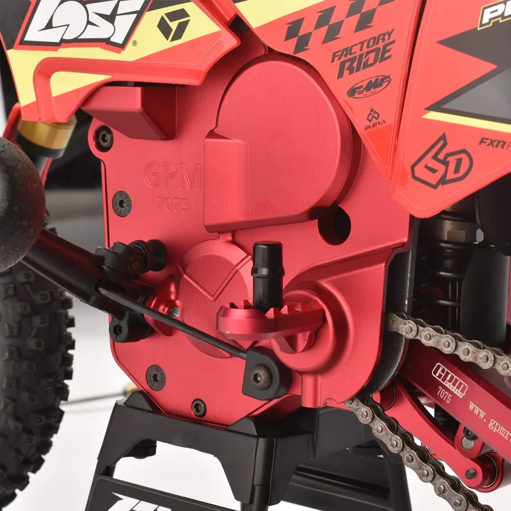 GPM per LOSI 1/4 PROMOTO-MX PROMOTO-SM FXR MOTO RC Auto Accessori di Aggiornamento Telaio In Metallo di Alluminio Set di Copertura Laterale LOS261014