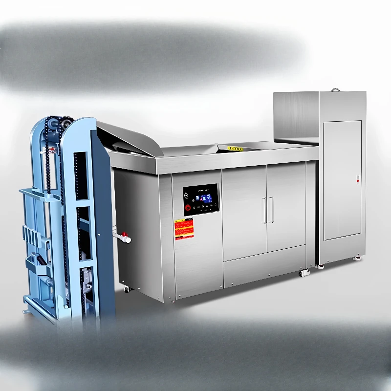 

Food waste processor Commercial large straight row kitchen food swill dry and wet separation garbage crusher