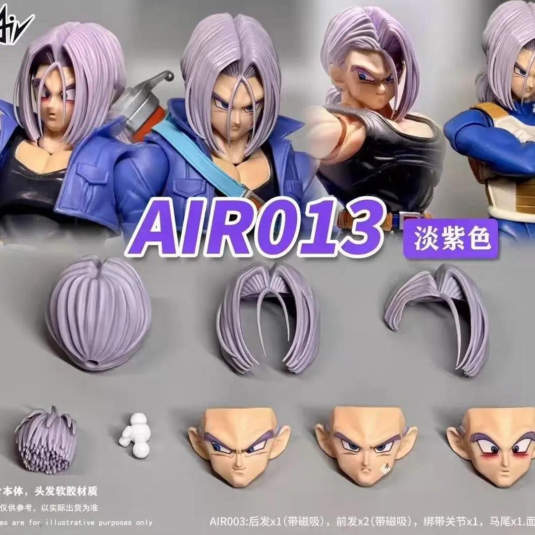 Tersedia Air Studio Dragon Ball Shf Super Saiyan Trunks Aksesori Kepala Rompi Sarung Tangan Patung Kepala Mainan Model Figur Aksi Anime