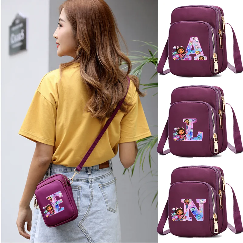 Gabby Dollhouse Shoulder Bag Versatile Women Mobile Phone Satchel cute Cartoon Anime Crossbody Bags Casual Fashion Packet Gift