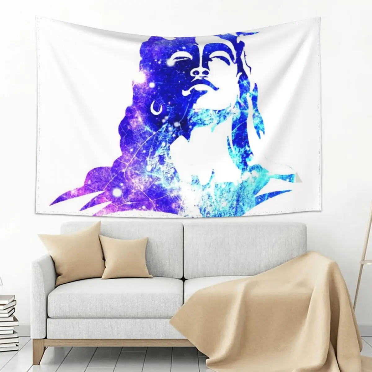 

Adiyogi Shiva Galaxy Tapestry