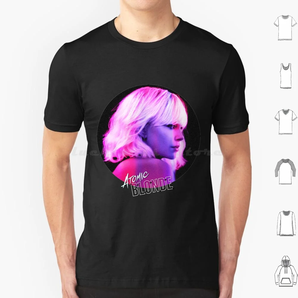 Atomic Blonde T Shirt 6Xl Cotton Cool Tee Atomic Blonde Neon Charlize Theron James Mcavoy Bill Skarsgard 80S 1980S 1989 Pink