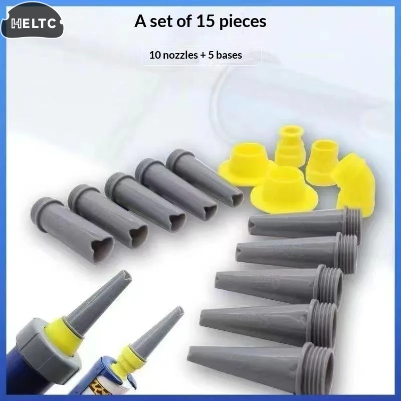 15/16Pcs/lot  Plastics Caulking Finisher Reusable With Connection Bases Caulking Nozzle Sealant Finishing Tool Kitchen Bathroom