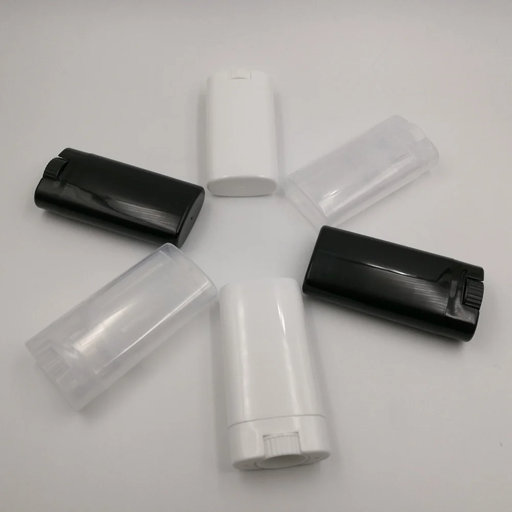 6 Stück leere Lippenstifthülsen, hochwertige, tragbare DIY-Lippenbalsambehälter für Reisen, kompakter Glanzhalter, zufällige Farbe