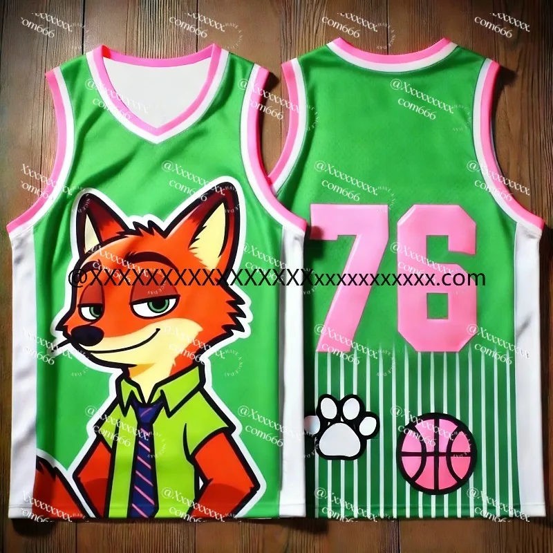 2026 جديد مجنون Zootopia تأثيري عارضة أعلى للأطفال والرجال والنساء، للجنسين التجفيف السريع جيرسي سترة