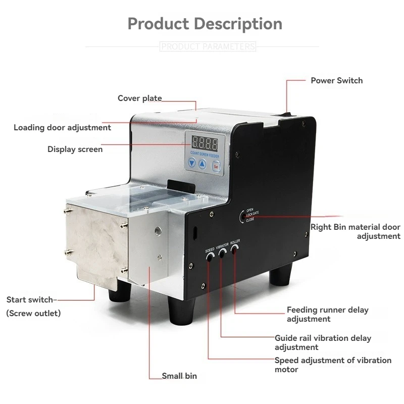 عداد حلزوني أوتوماتيكي بالكامل SF-530S عداد حلزوني مع عداد حلزوني صاروخ 1.0-5.0 ترتيب المسار القابل للتعديل العد Scr #2