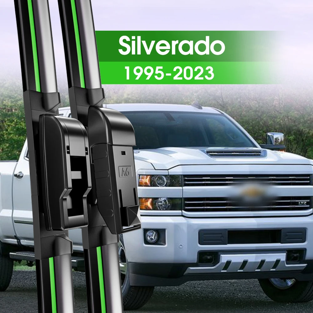 

2pcs Front Windshield Wiper Blades For Chevrolet Silverado 1995-2023 2002 2009 2010 2013 2018 2019 Windscreen Window Accessories