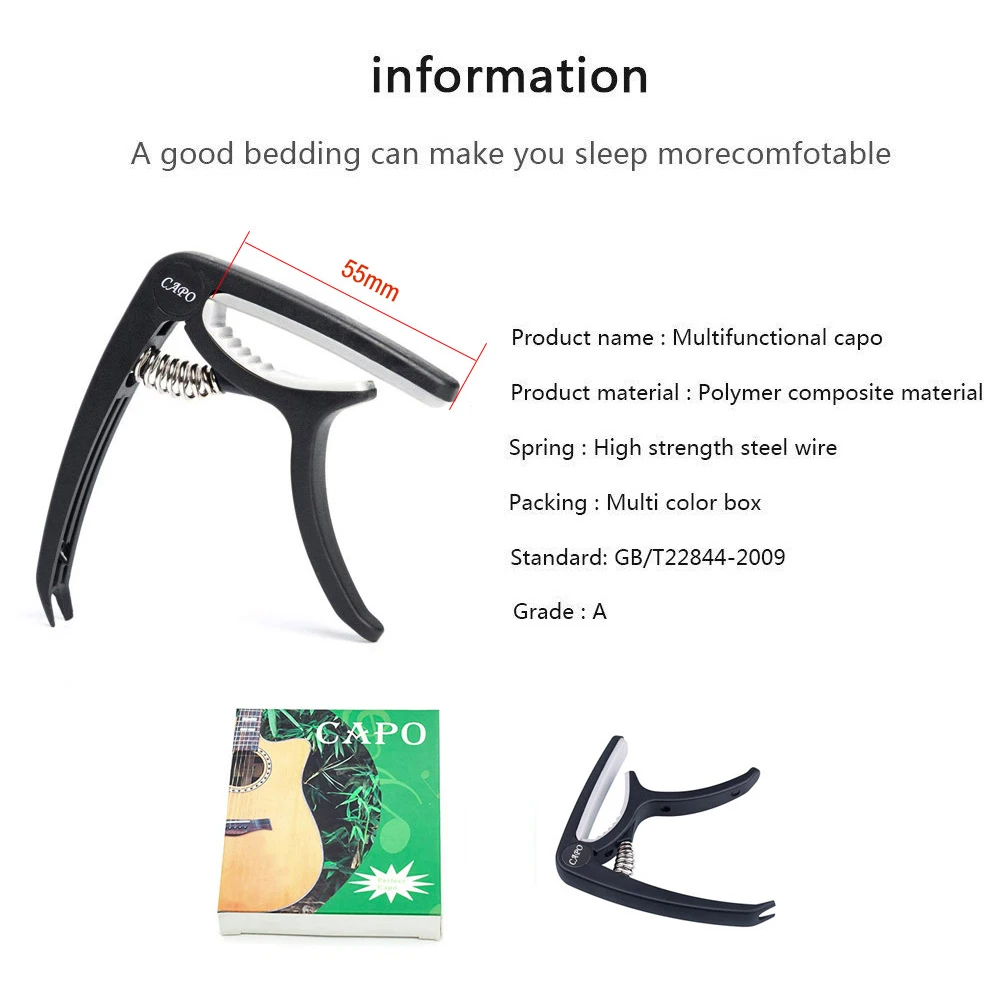 Polymer Composite Material Guitar  Portable Guitar Nailer Professional Guitar Tone Changer Multi-Function Guitar Accessories