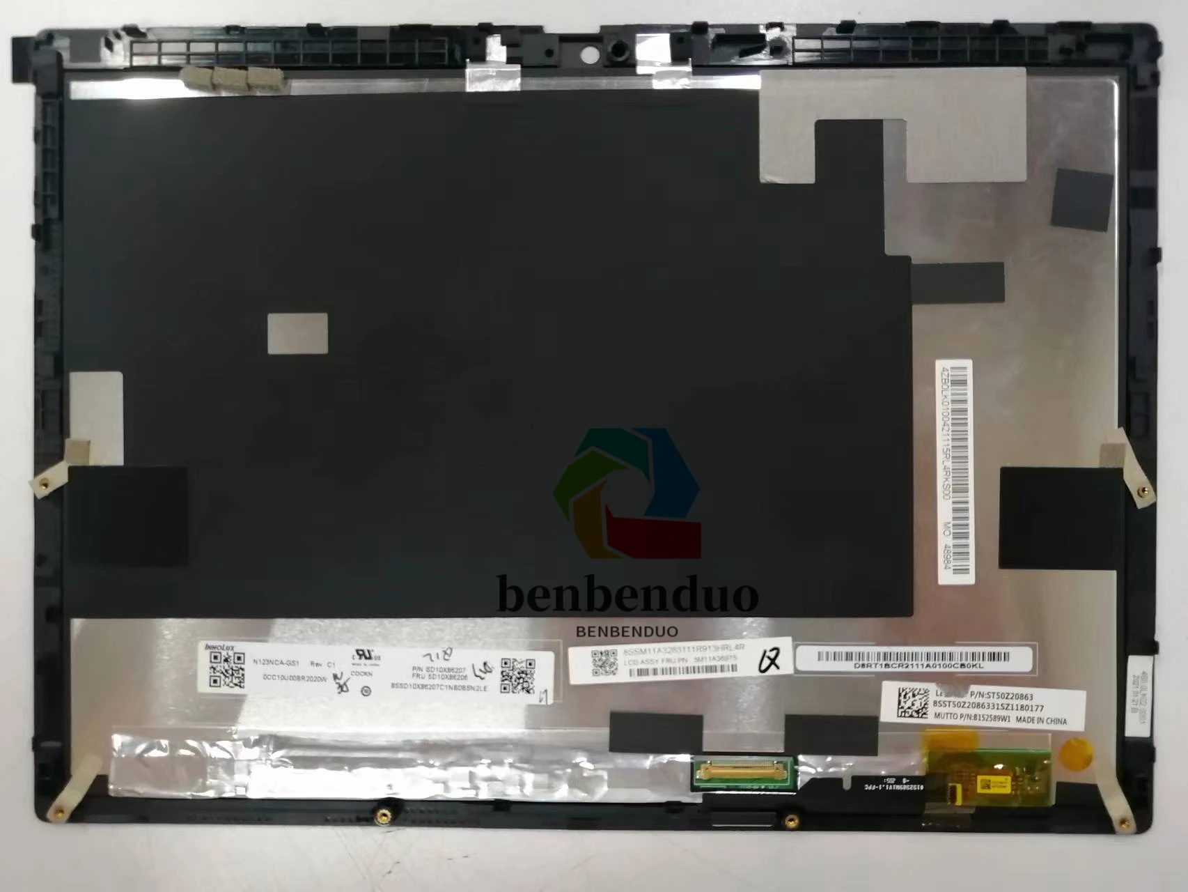 Imagem -02 - Lcd Led Display Touch Screen Assembly Destacável Gen Lenovo Thinkpad X12 1920x1280 30pin N123nca-gs1 Fru 5d10x86206 123