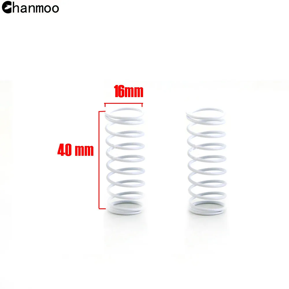 6Pcs Metal Shock Springs Compression 40*16mm for 1/10 RC Car Tamiya XV01 XV02 WR02 GF01 G601 TD4 TRF501X Upgrade Parts