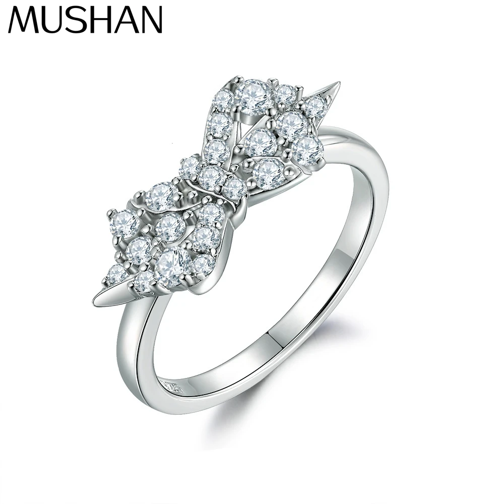 

Кольцо MuShan Designer Jewelry из стерлингового серебра 925 пробы с цирконом 7А, маркиз, романтичное, для женщин, с позолотой, изысканное ювелирное украшение