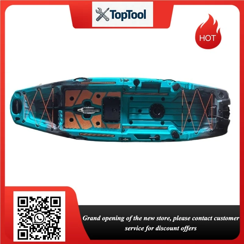Split Type Single Kayak, Portable Practical Fishing Boat for Lake Ocean Outdoor Fishing