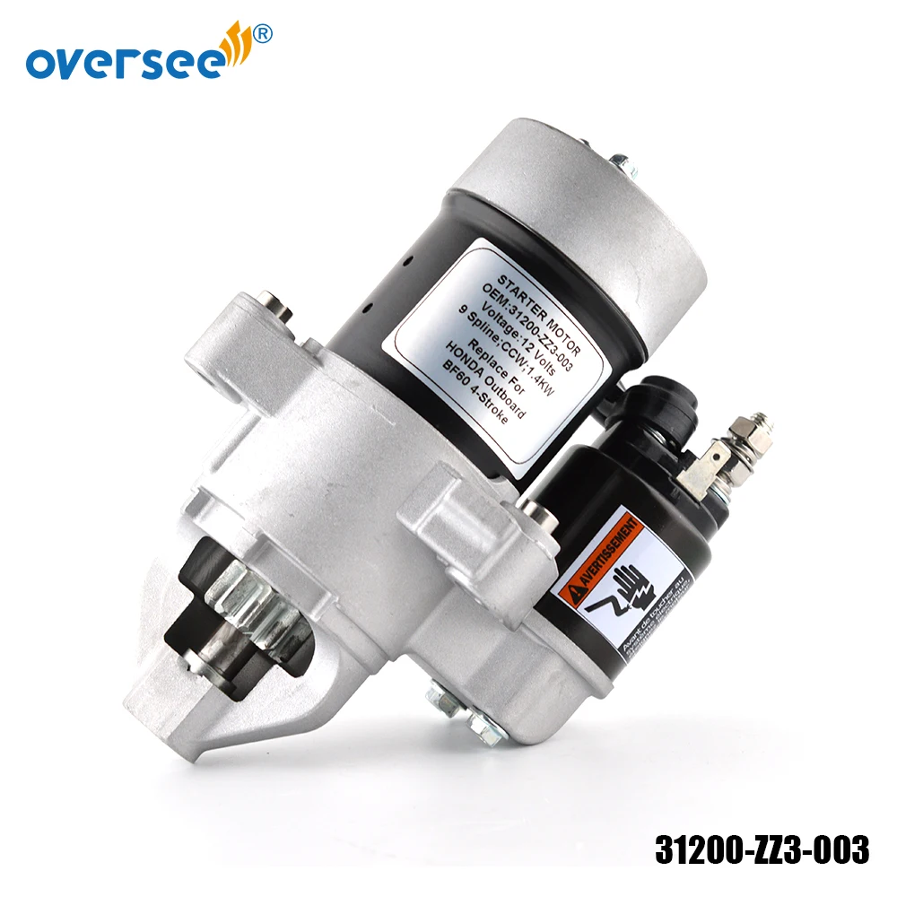 

31200-ZZ3-003 Starter Motor Assy For Honda BF 60HP Outboard Engine 31200ZZ3003