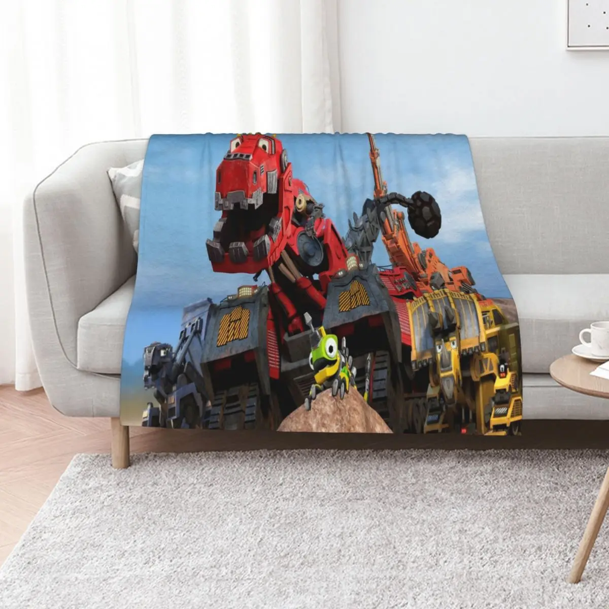 

Dinotrux dinotrux characters Throw Blanket Furry Thins sofa bed Furrys Blankets
