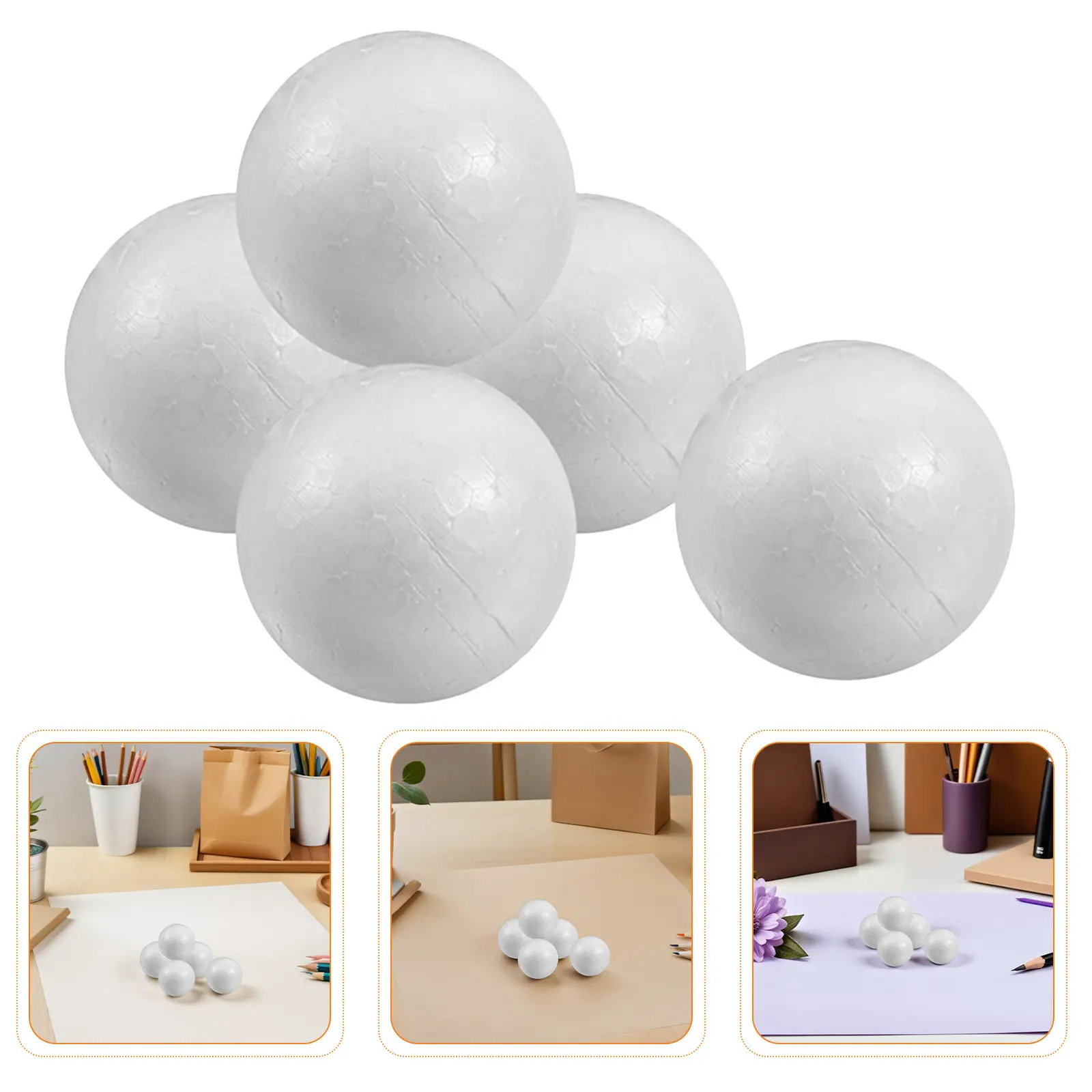 

150 шт. белых пенопластовых шаров для свадьбы, 4 см, гладкая поверхность, для поделок, декора, праздников, школы