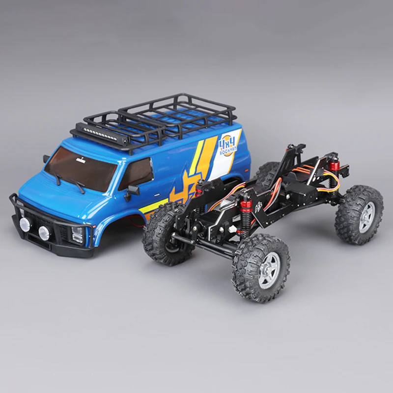 HOBBYPLUS 1/18 RC 4WD geborstelde klimauto CR18P EVO V2 ROCK VAN Rock Truck 2.4G afstandsbediening speelgoed voor volwassenen en kinderen