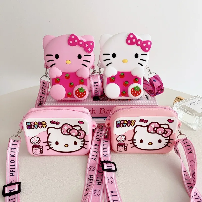 

Kawaii Sanrio Hello Kitty Coin Purse Cute Children's Gift Coin Purse Mini Crossbody Bag Holiday Gift