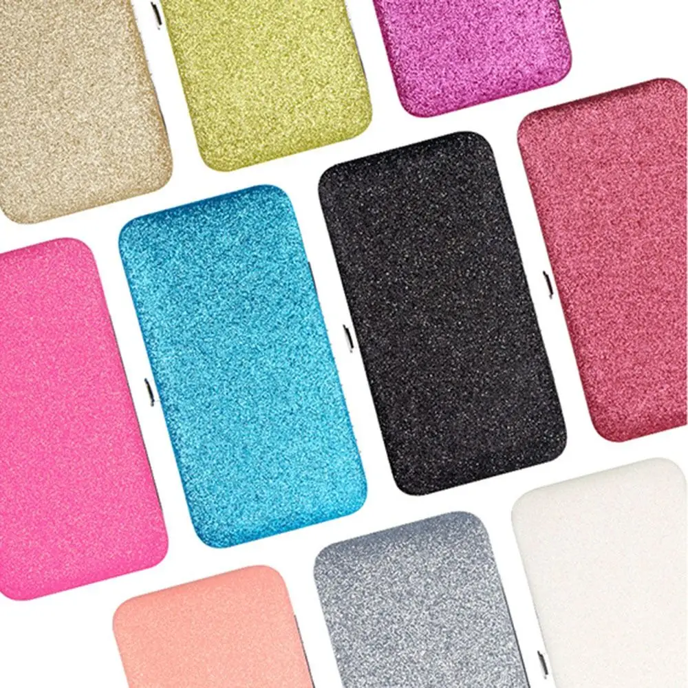 光沢のあるまつげエクステンション用ピンセットボックス PVC保護 7スロット ピンセット収納ボックス ポータブル 10色 まつげピンセットバッグ