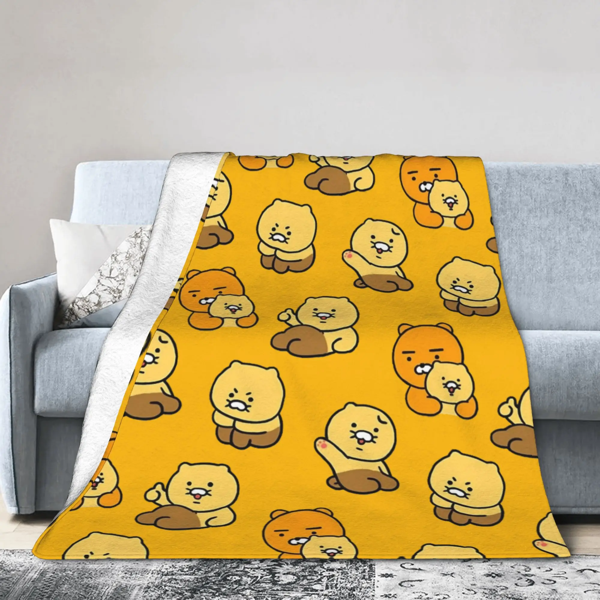 Choon K-Kakaos F-Friends  Blankets Flannel All Season   Multifunction Ultra-Soft Throw Blanket for Bed Office Bedspreads