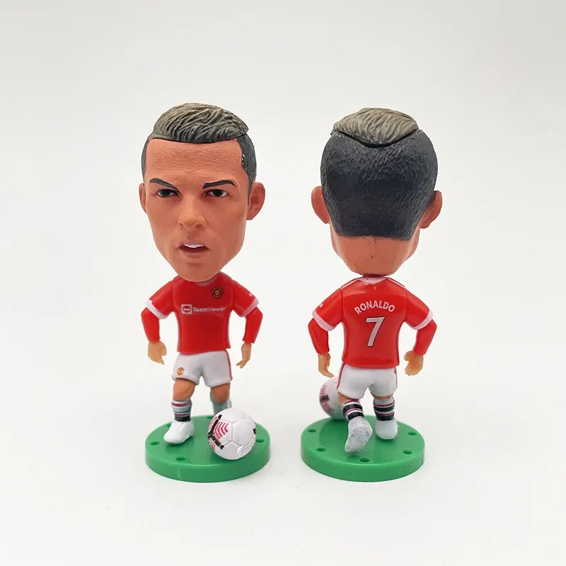 Figuras de acción de la FIFA C.Ronaldo, Neymar, Messi, Mbappe, muñecos de dibujos animados, accesorios de coche, regalos para fanáticos del fútbol, nueva estrella del fútbol