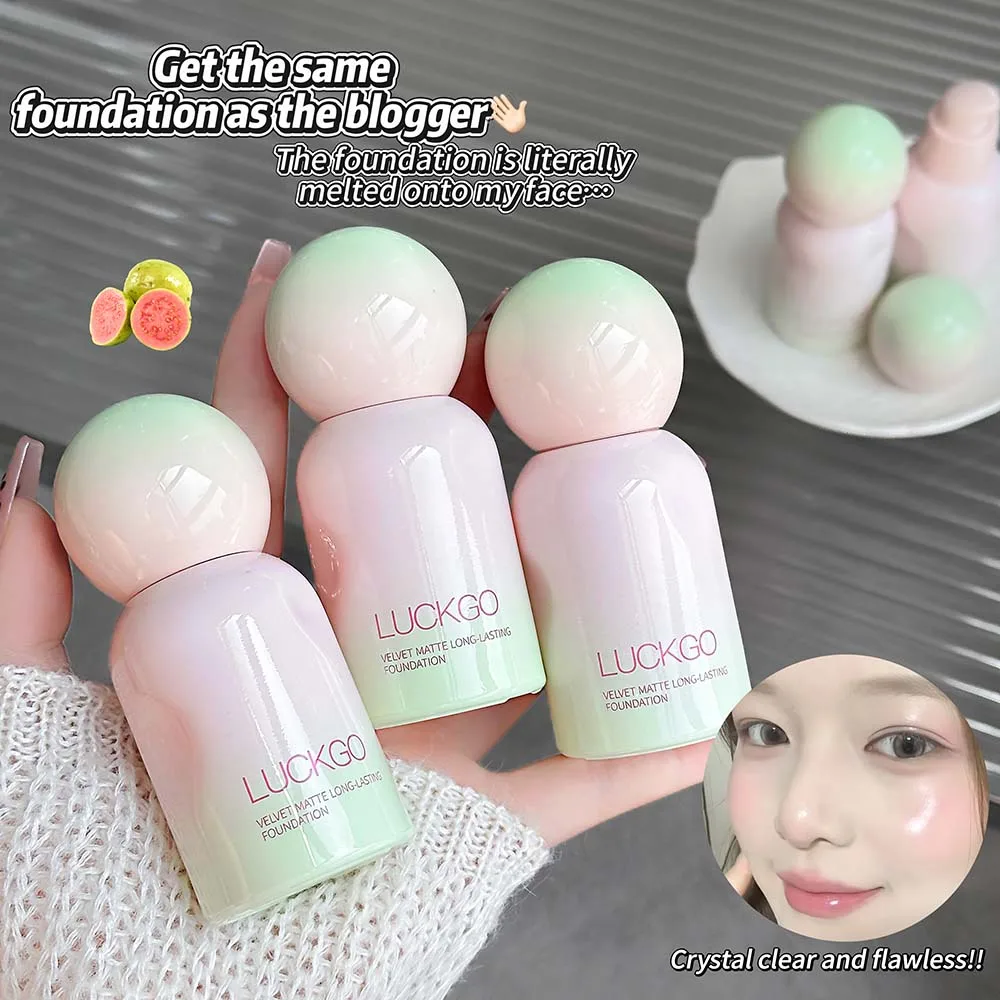 1 Pcs Natural Smooth Creamy Liquid Foundation Long Lasting Waterproof Even Skin Concealer Face Liquid Foundation Makeup Cosmetic