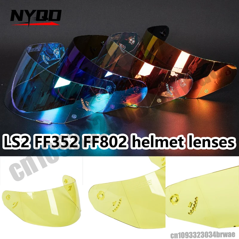 

Helmet Lenses for LS2 FF802 352 FF351 FF369 FF384 Helmet CE Approved Helmets Visor Anti Scratch LS2 MHR FF-15 Helmet Glass