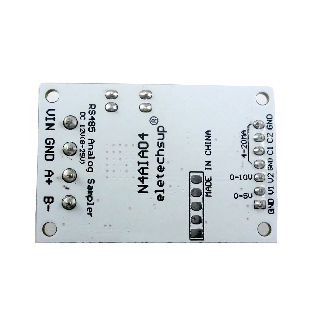 Integrated Circuit: DC 12V Voltage Signal Acquisition Module with RS485 Modbus RTU for PLC Current Transmitter
