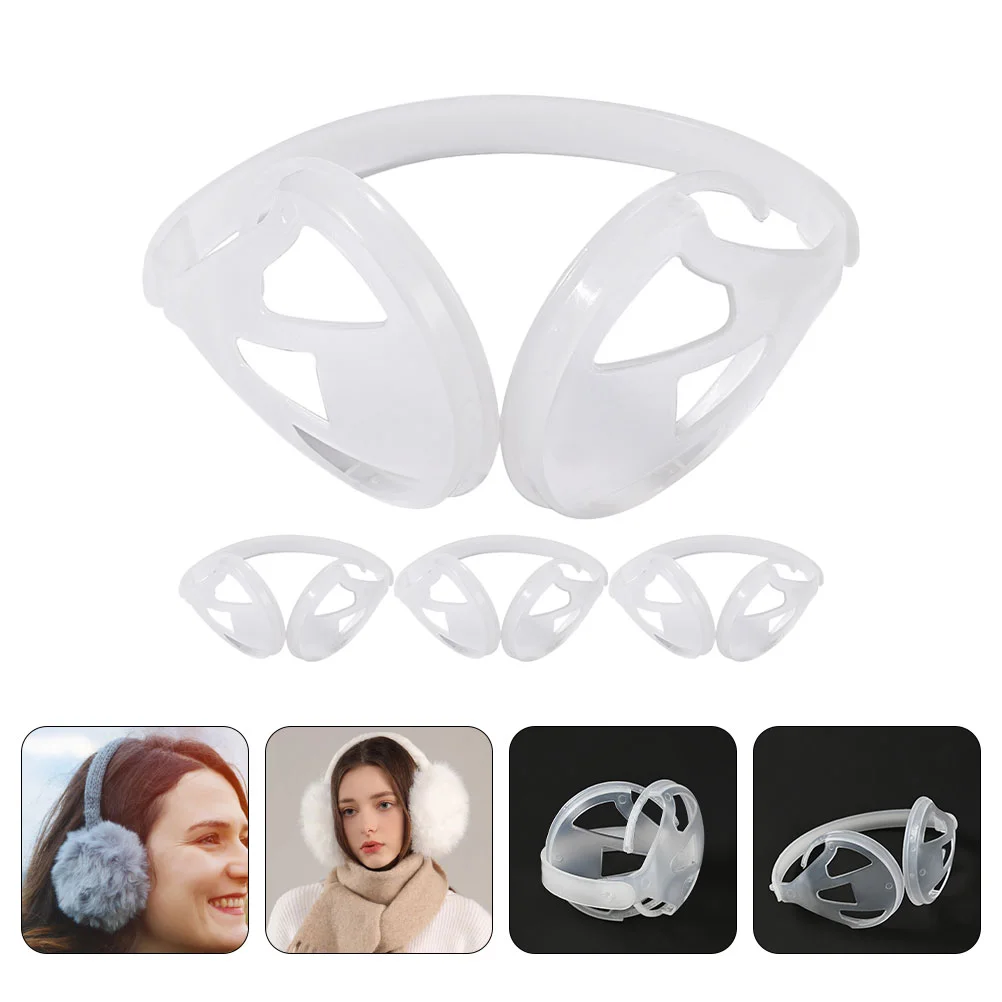 4 Pcs Warm Earmuff Frame Rack Making Accessories Holder Winter Plastic Shelf for DIY