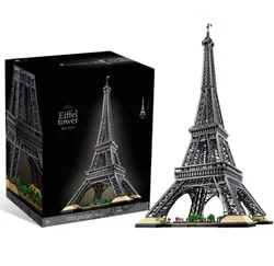 With Original Box Eiffel Tower Fit World Famous Architecture 10307 1.5M 10001PCS Building Blocks Bricks Toys For Adults Gifts