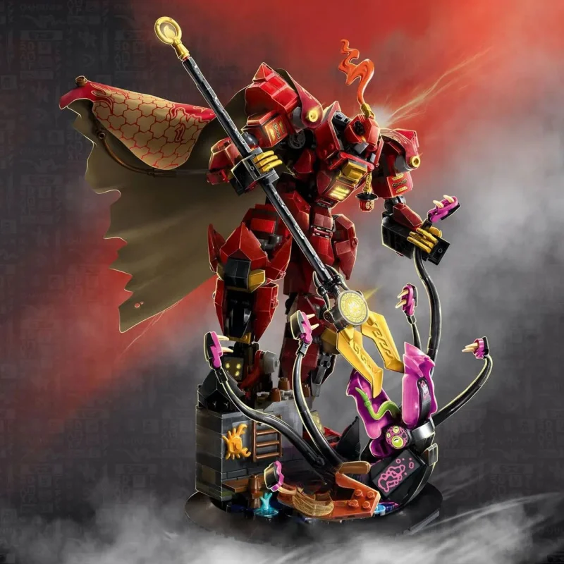 

Креативные строительные блоки, пламя, рыцарь, меха, головоломка для мальчиков, сборка, игрушки, подарок на день защиты детей, украшения для дома