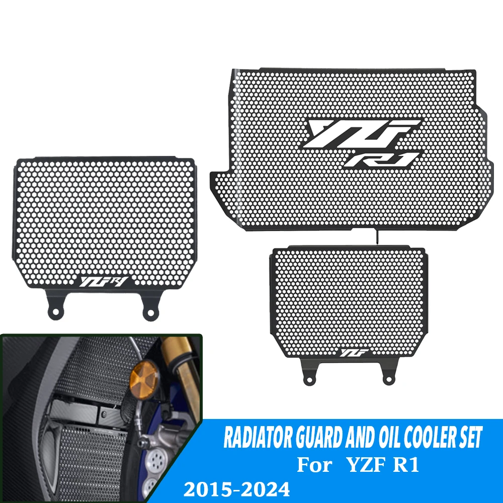 

For Yamaha YZFR1 YZFR1M YZF R1 R1M 2017 2018 2019 2020 2021 2022 2023 2024 2025 Motorcycle Radiator Grille Guard Cover Protector