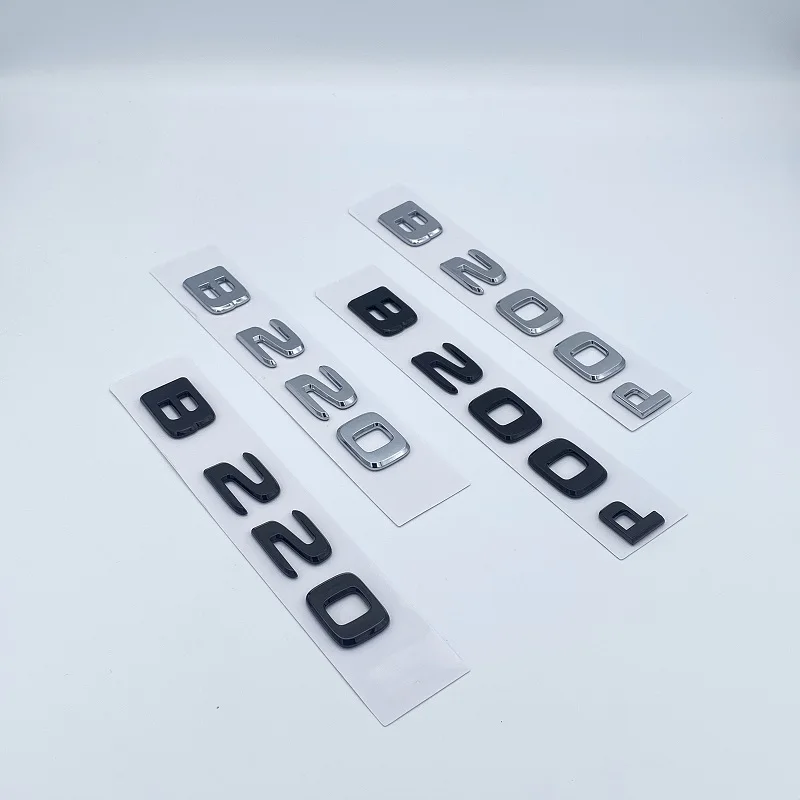 Новинка, 1 шт., 3D металлический хром, черный B180 B200 B220 B260 B200d, эмблема с буквами, автомобильная наклейка, аксессуары для W246 W247 W242 B Series