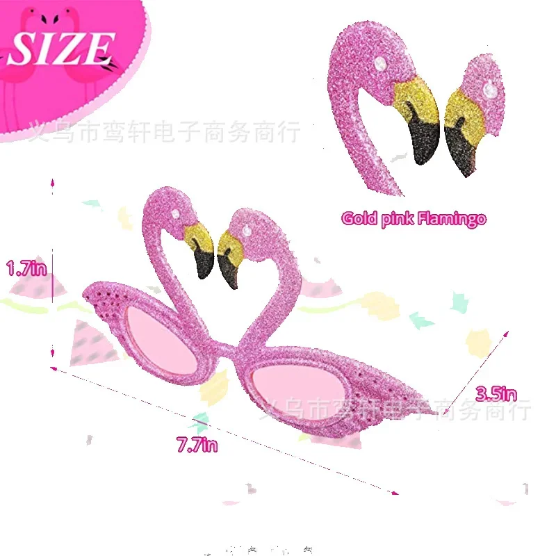 نظارات حفلات شاطئ هاواي ، صدفة مضحكة ، كراب ، عباد الشمس ، فلامنغو ، أناناس ، هاواي سعيد ، ألوها استوائي ، حفلة عيد ميلاد