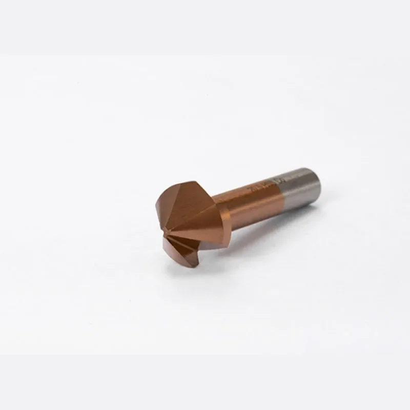 Broca avellanadora de cobalto, 6,3-40mm, 3 flautas, herramienta cortadora de chaflán de desbarbado de 90 grados para hierro, aluminio, acero inoxidable y Metal