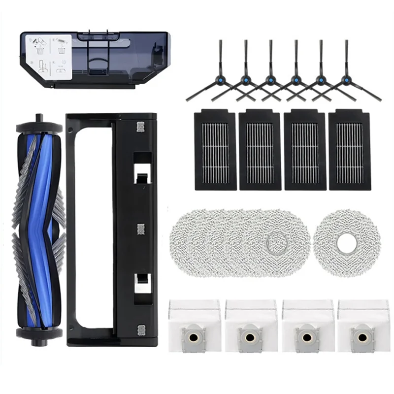 

A03F-For ECOVACS T50 PRO OMNI Robot Vacuum Main Side Brushes Sweeper Replacement Parts