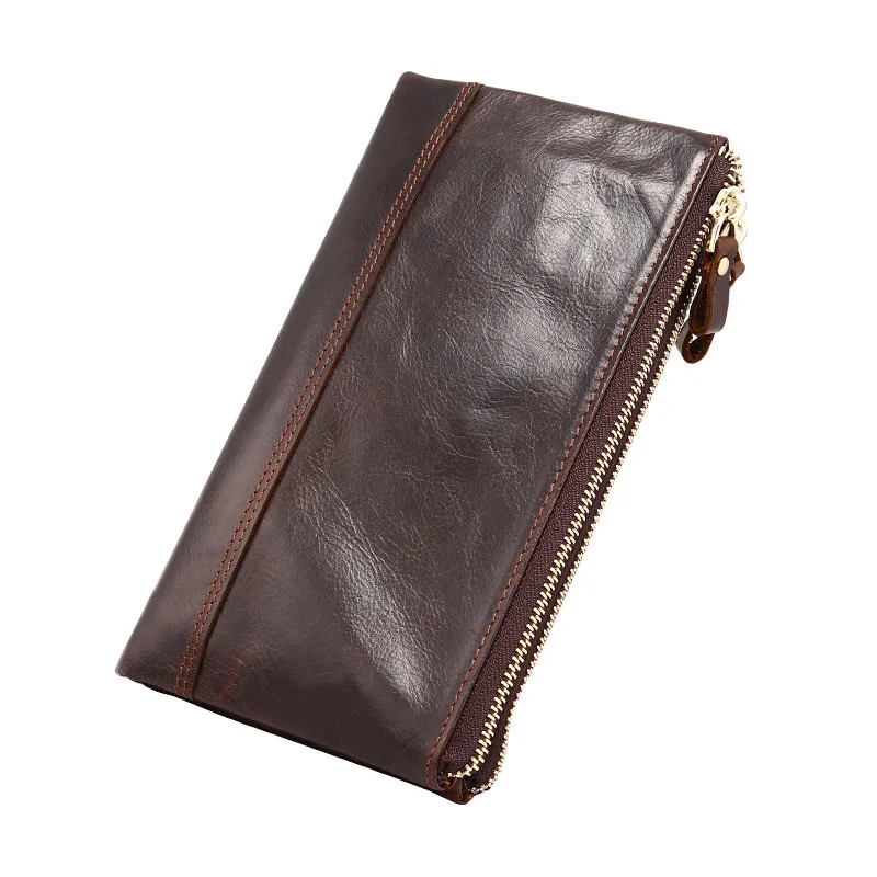 

Men's Wallets Long Genuine Leather Purse Money Bag Men Clutch Wallet Male Business Carteira Masculina