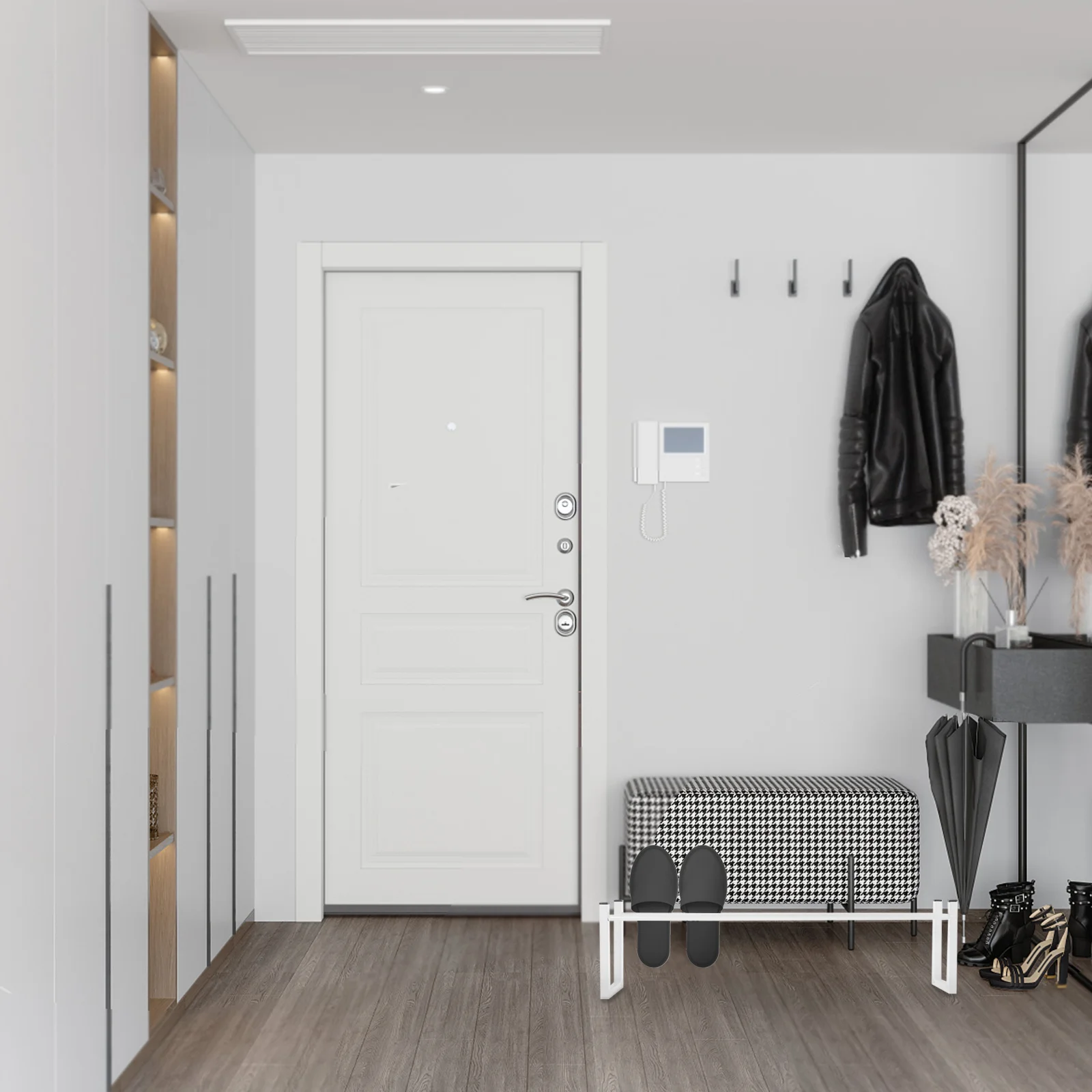 

Metal Shoe Rack Multi Function 6 Tier Shoe Shelf Strong Load Bearing Design Ideal for Entryway Closet Garage Organize Shoes