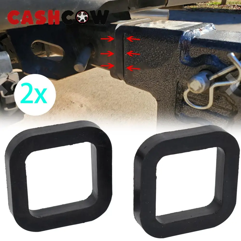 2x 52mm Universal Trailer Hitch Receiver Silencer Pad Protector Stop Rattle Provide Cushion Tow hitches Gooseneck Pintle Bumper