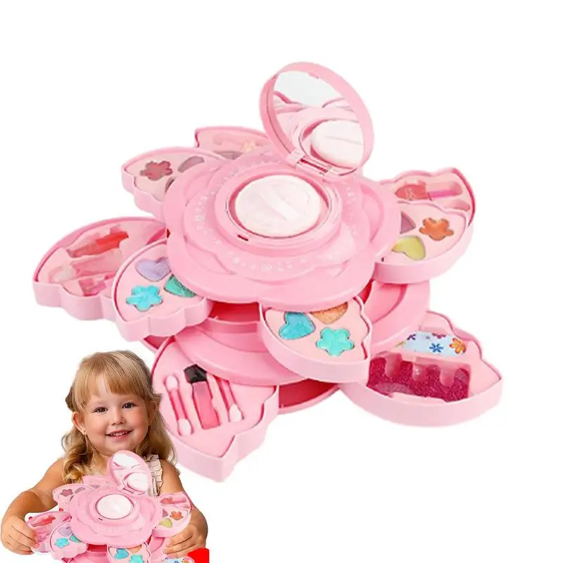 

Children's Makeup Box Rotating Opening Cosmetics Toys For Little Girls Princess Makeup Set To Enhance Creativity And Imagination