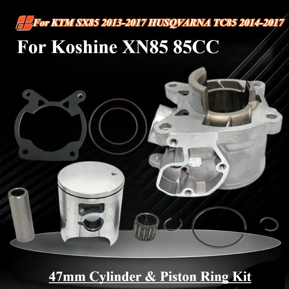 85CC Motorrad-Zylinderkit Kolbenring Dichtung Lager Teile für KTM SX85 2013-2017 HUSQVARNA TC85 2014-2017 Koshine XN85