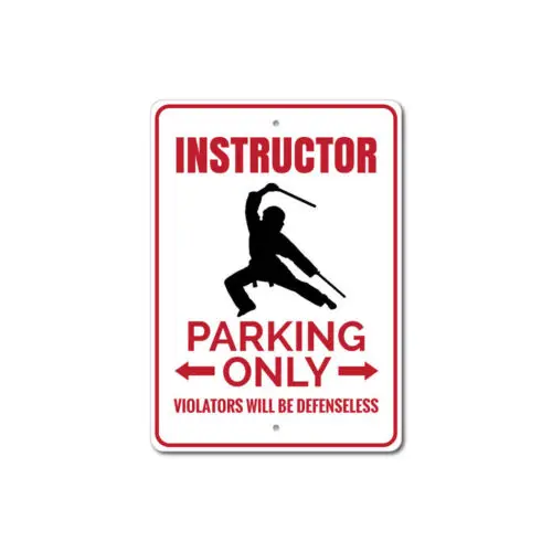 Instructor Parking Sign, Instructor, Instructor Decor Aluminum Metal Sign