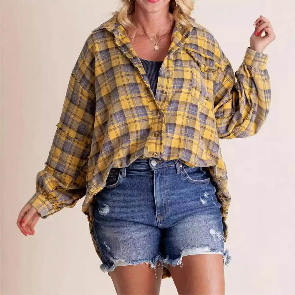 Oversized Zakshirt Stijlvol Oversized Damesjack Met Lange Mouw