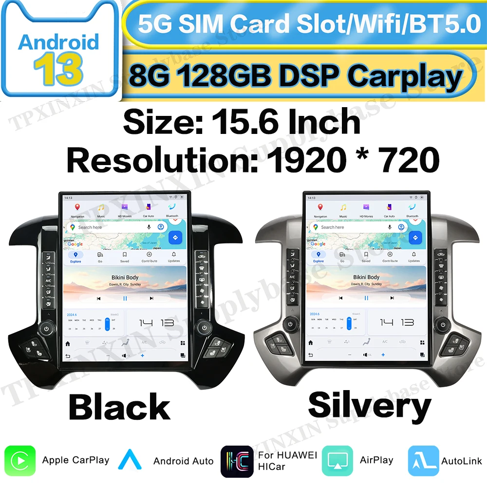 

For Chevroler Silverado GMC 2014~2018 Qualcomm Car Radio Android GPS Navigation Automotive Multimedia Stereo Receiver Head Unit